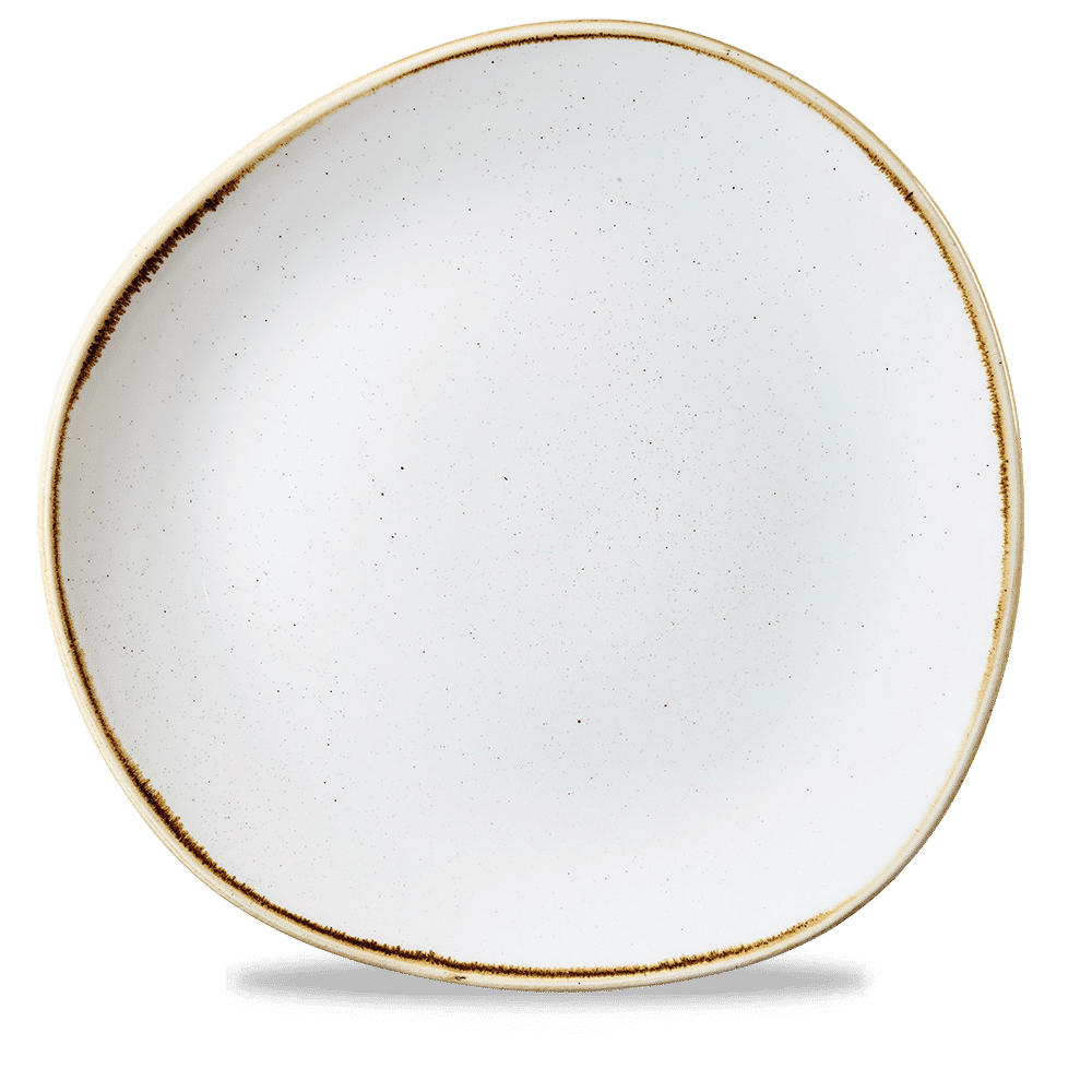Stonecast Barley White Round Trace Plate 28.6Cm Box 12
