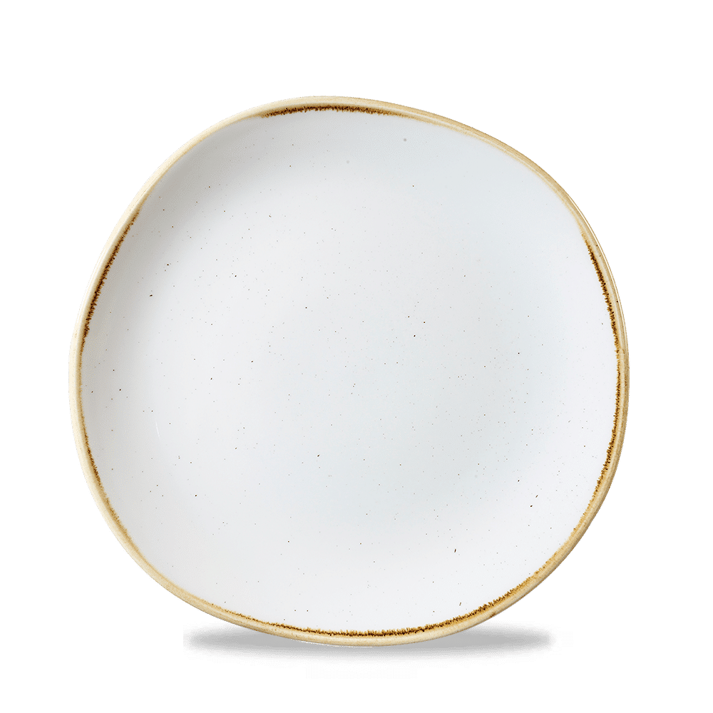 Stonecast Barley White Round Trace Plate 21Cm Box 12