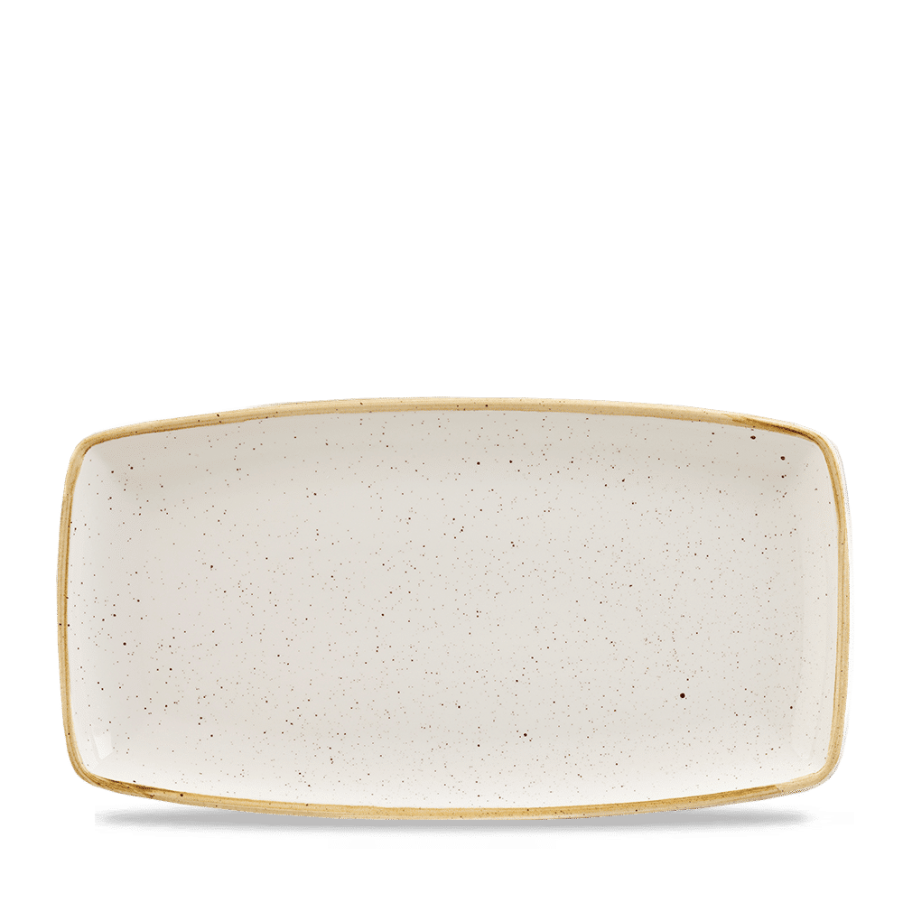 Stonecast Barley White  Oblong Plate 34.5Cm Box 6