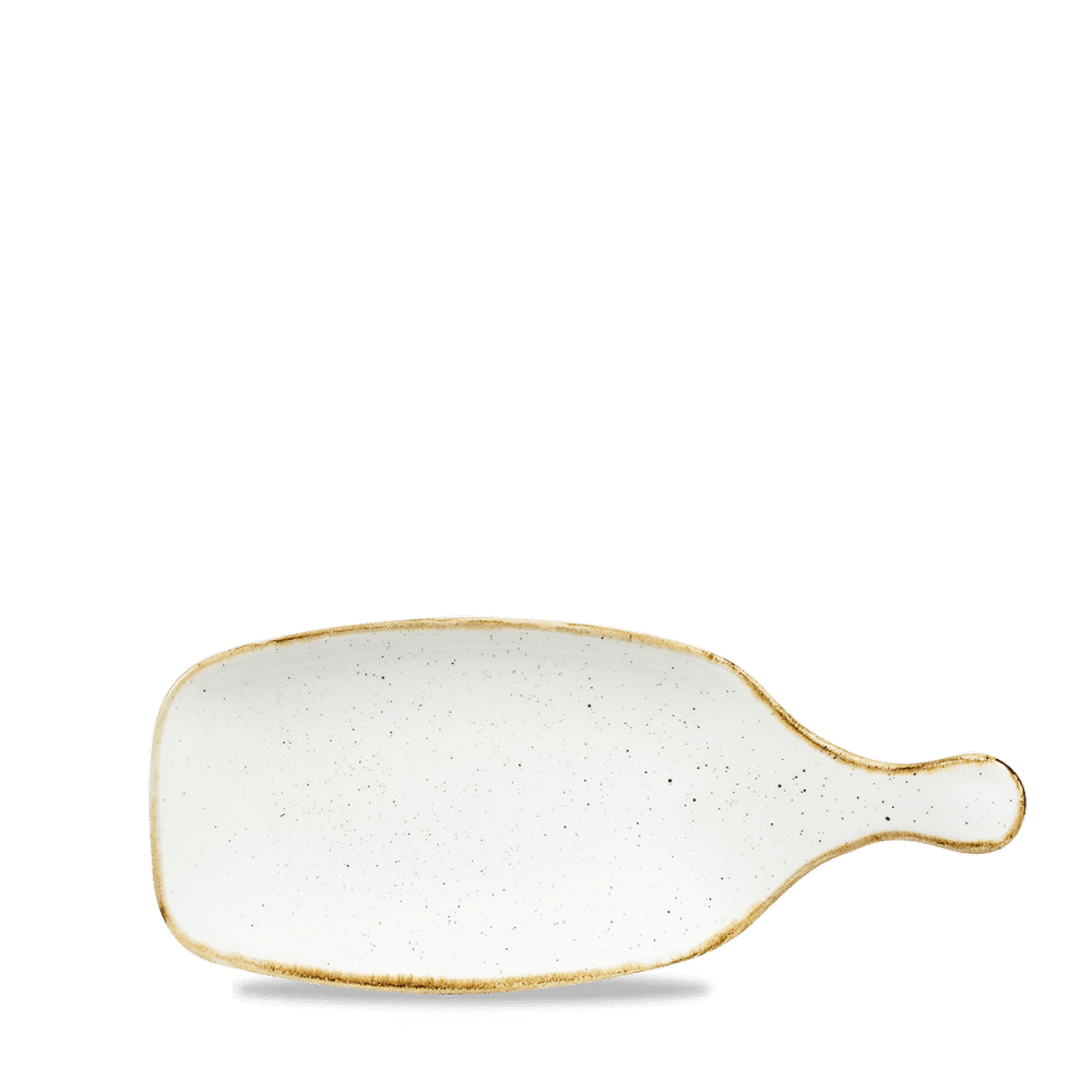 Stonecast Barley White  Handled Paddle 11X4 3/4" Box 6