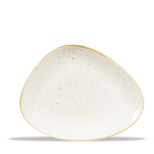 Stonecast Barley White Triangle Chefs Plate 10 3/8"X8" Box of 12 (3-5 Working Days Delivery)