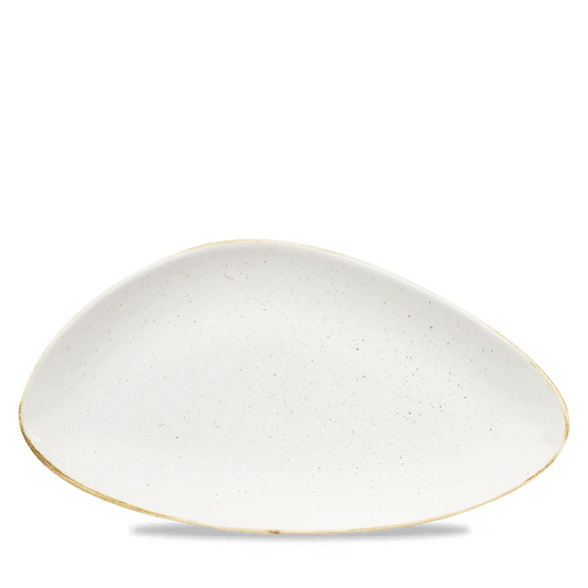Stonecast Barley White Triangle Chefs Plate 13 3/4"X7 3/8" Box of 6 (3-5 Working Days Delivery)