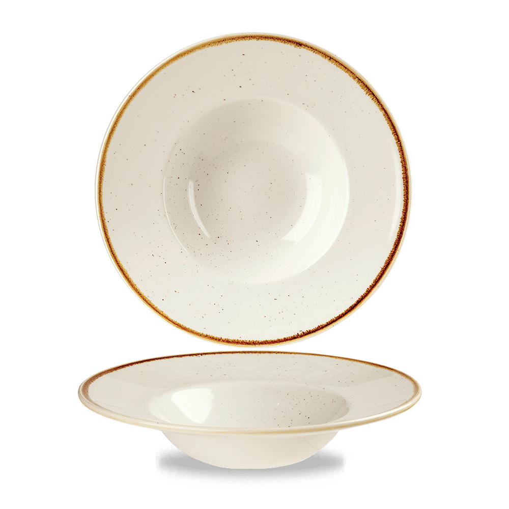 Stonecast Barley White Profile Wide Rim Bowl Med 23.88Cm Box 12