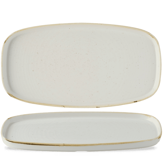 Stonecast Barley White Oblong Chefs Plates 12 5/8X7 1/4" Box of 6 (3-5 Working Days Delivery)