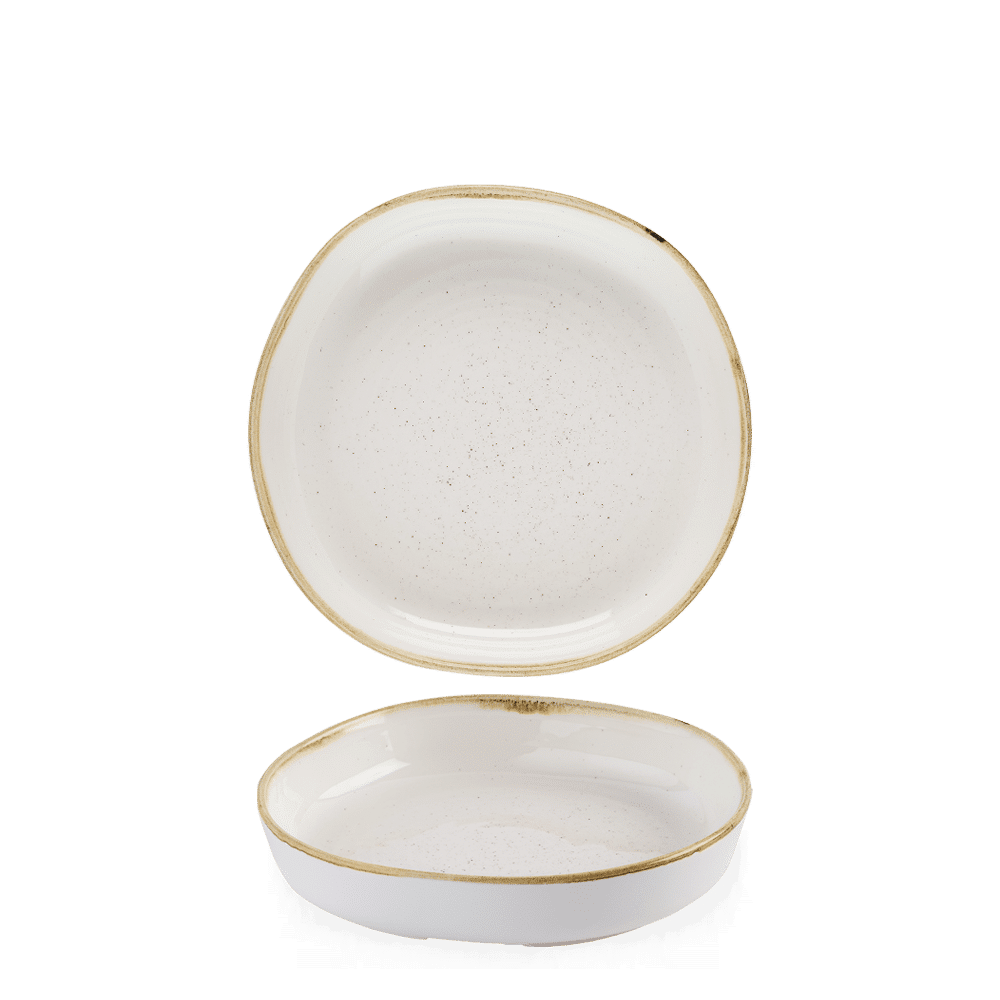Stonecast Barley White Organic Walled Bowl 7 7/8" Box 6