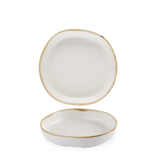 Stonecast Barley White Organic Walled Bowl 7 7/8" Box of 6 (3-5 Working Days Delivery)
