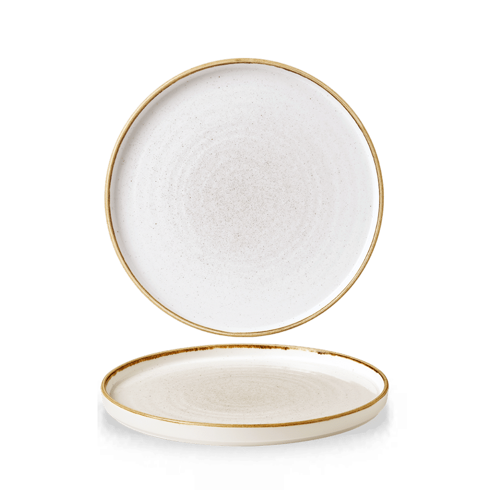 Stonecast Barley White  Walled Plate 8.67" Box 6