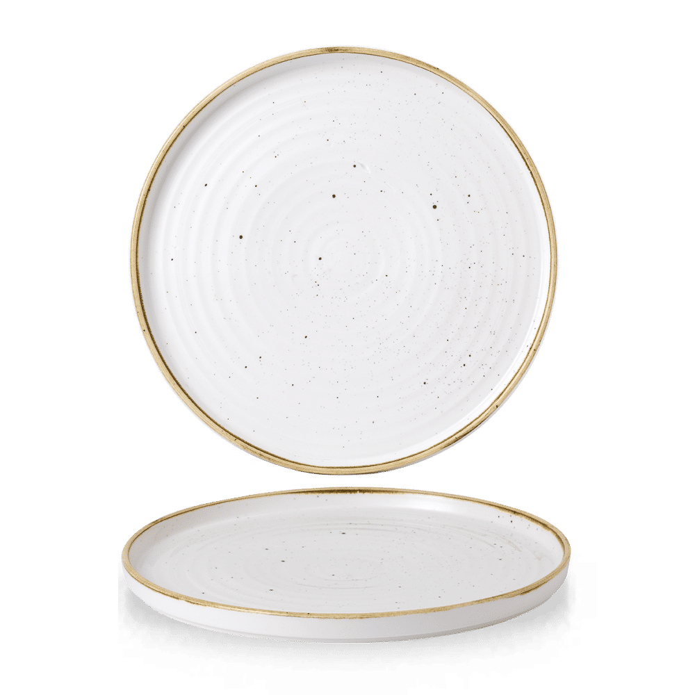 Stonecast Barley White  Walled Plate 11" Box 6