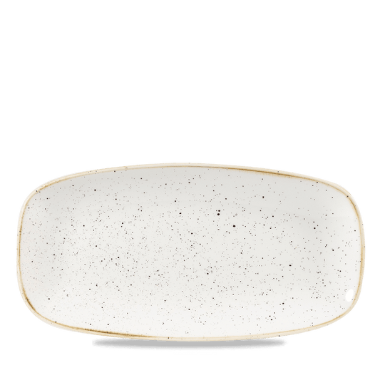 Stonecast Barley White Chefs Oblong Plate 10.6"X5" Box of 12 (3-5 Working Days Delivery)