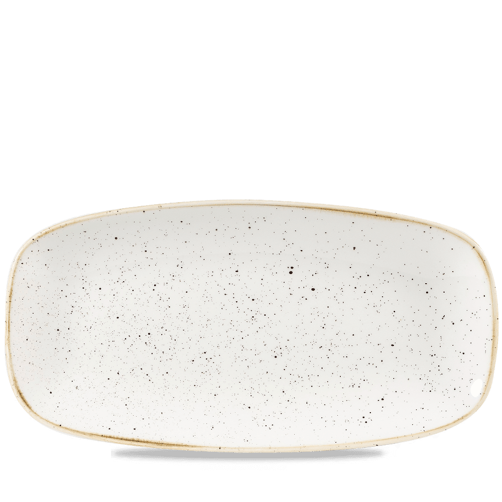 Stonecast Barley White  Chefs Oblong Plate 11 3/4X6" Box 12
