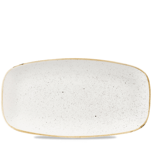 Stonecast Barley White Chefs Oblong Plate 13 7/8X7 3/8" Box of 6 (3-5 Working Days Delivery)