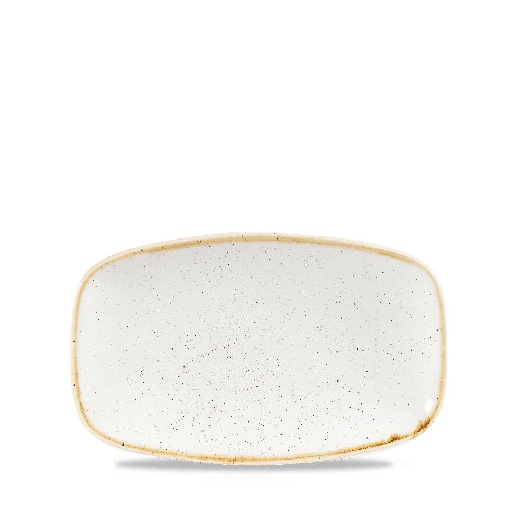 Stonecast Barley White Oblong Chefs Plate 7 4/5 X  4 3/4" Box 12