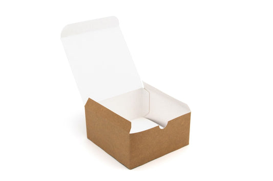 Standard Kraft Compostable Burger Box Pack of 500