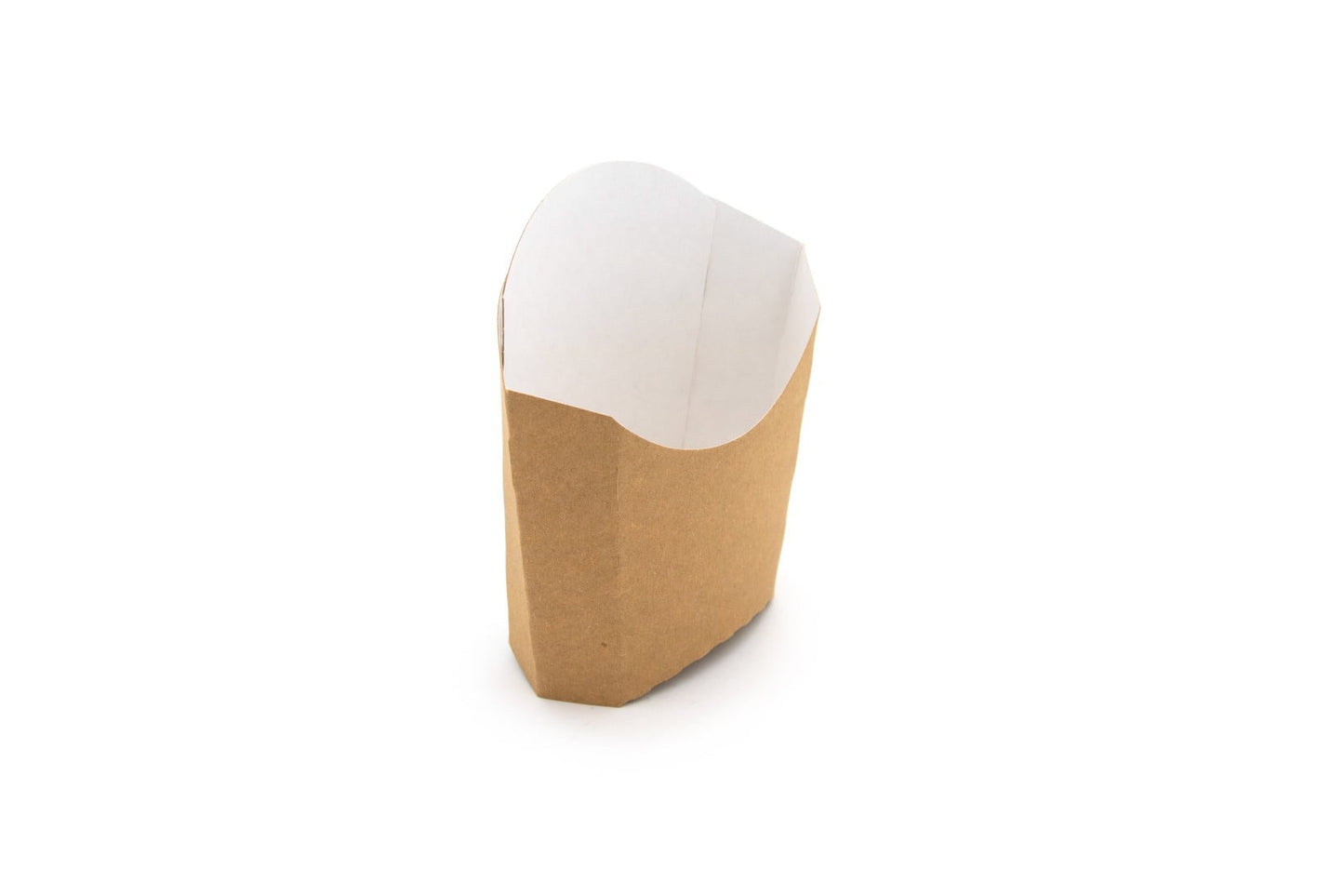Standard Kraft Compostable Chip Scoop Case of 500 - 82/72 x 52/43 x 71/107mm