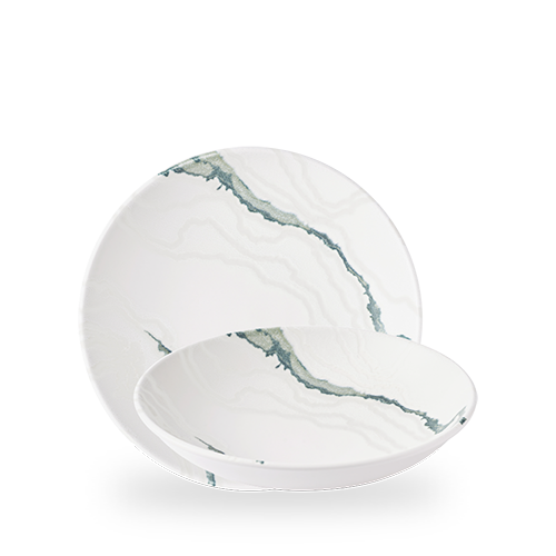 TIDE ACCENTS GREEN EVOLVE COUPE BOWL 9.75" Box of 12 (3-5 Working Days Delivery)