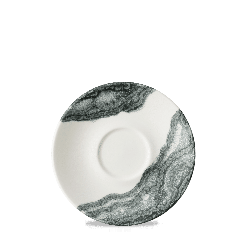 Tide Black Cappuccino Saucer 6.25" Box 12