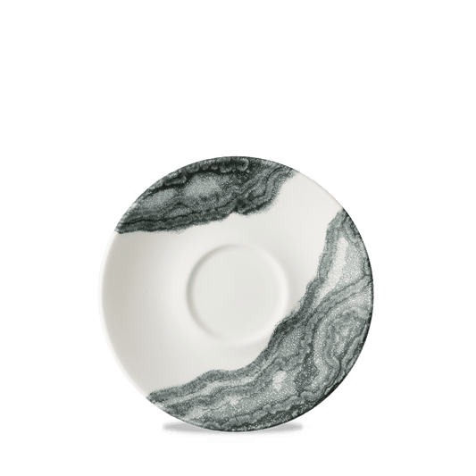 Tide Black Cappuccino Saucer 6.25" Box of 12 (3-5 Working Days Delivery)