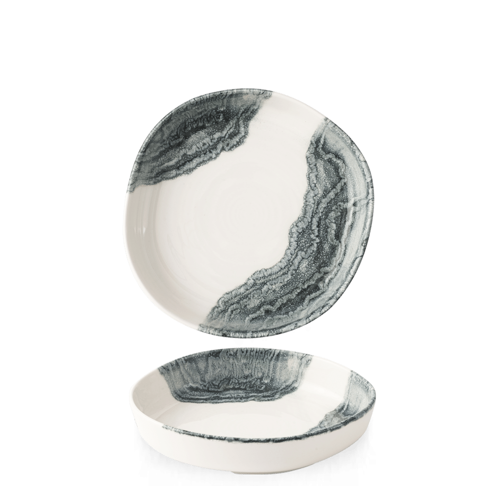 Tide Black Organic Walled Bowl 7 4/5" Box 6