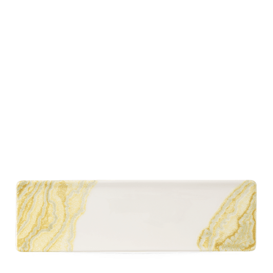 Tide Gold Oblong Plate 30X9Cm Box of 6 (3-5 Working Days Delivery)