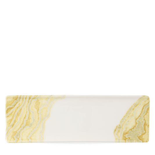 Tide Gold Oblong Plate 33X11Cm Box of 6 (3-5 Working Days Delivery)