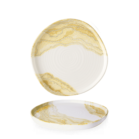 Tide Gold Organic Walled Plate 8 1/4" Box of 6 (3-5 Working Days Delivery)