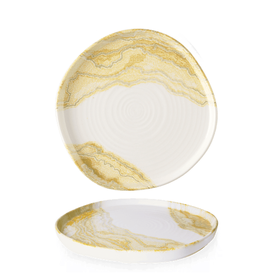 Tide Gold Organic Walled Plate 10 1/2" Box of 6 (3-5 Working Days Delivery)