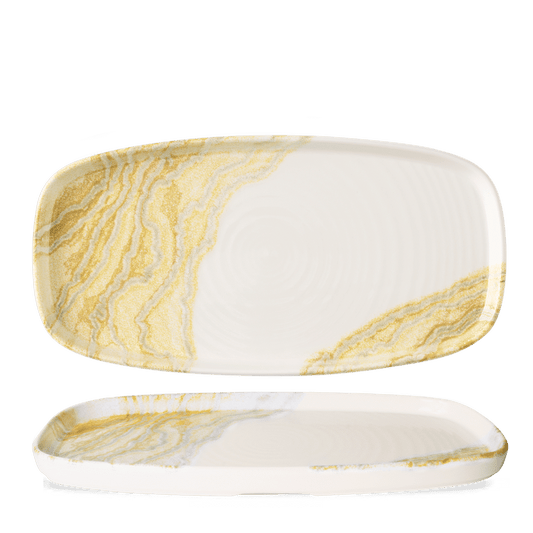Tide Gold Oblong Chefs Plates 11 5/8X5 7/8" Box of 6 (3-5 Working Days Delivery)
