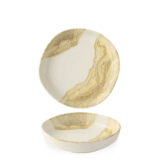 Tide Gold Organic Walled Bowl 7 4/5" Box of 6 (3-5 Working Days Delivery)