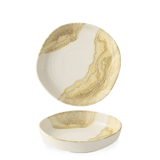Tide Gold Organic Walled Bowl 9" Box of 6 (3-5 Working Days Delivery)