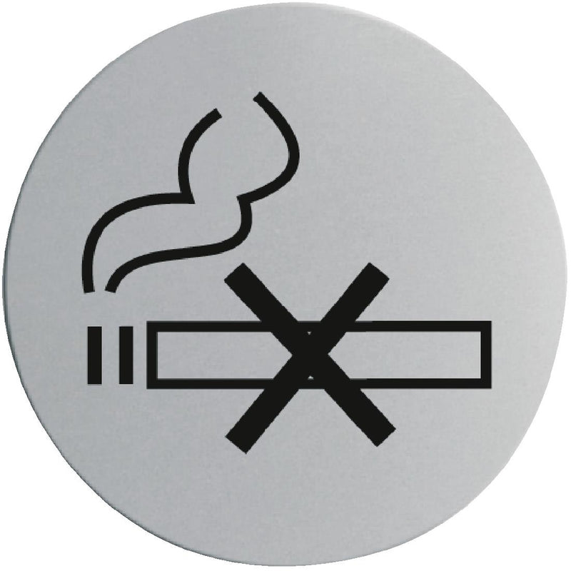 NO SMOKING SIGN (DISC) 7.5CM DIA