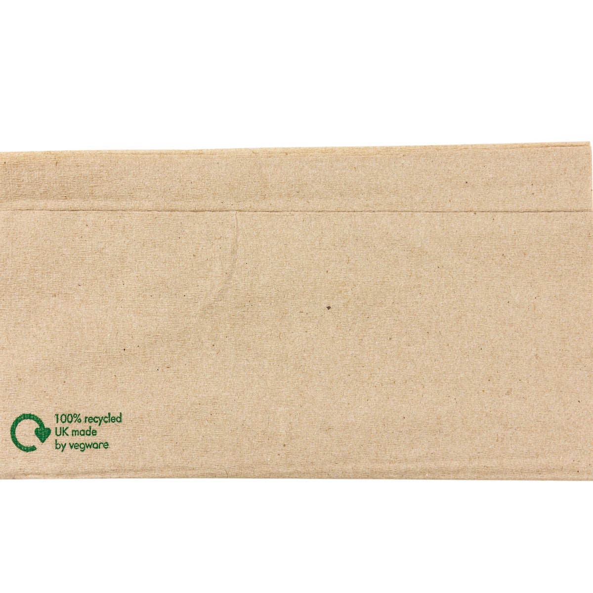 Vegware 33cm 1-ply unbleached dispenser napkins - case of 6000