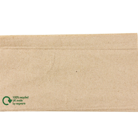 Vegware 33cm 1-ply unbleached dispenser napkins - case of 6000