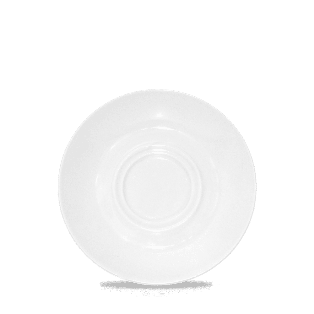 White  Cafe Saucer Large 6.5" Box 24
