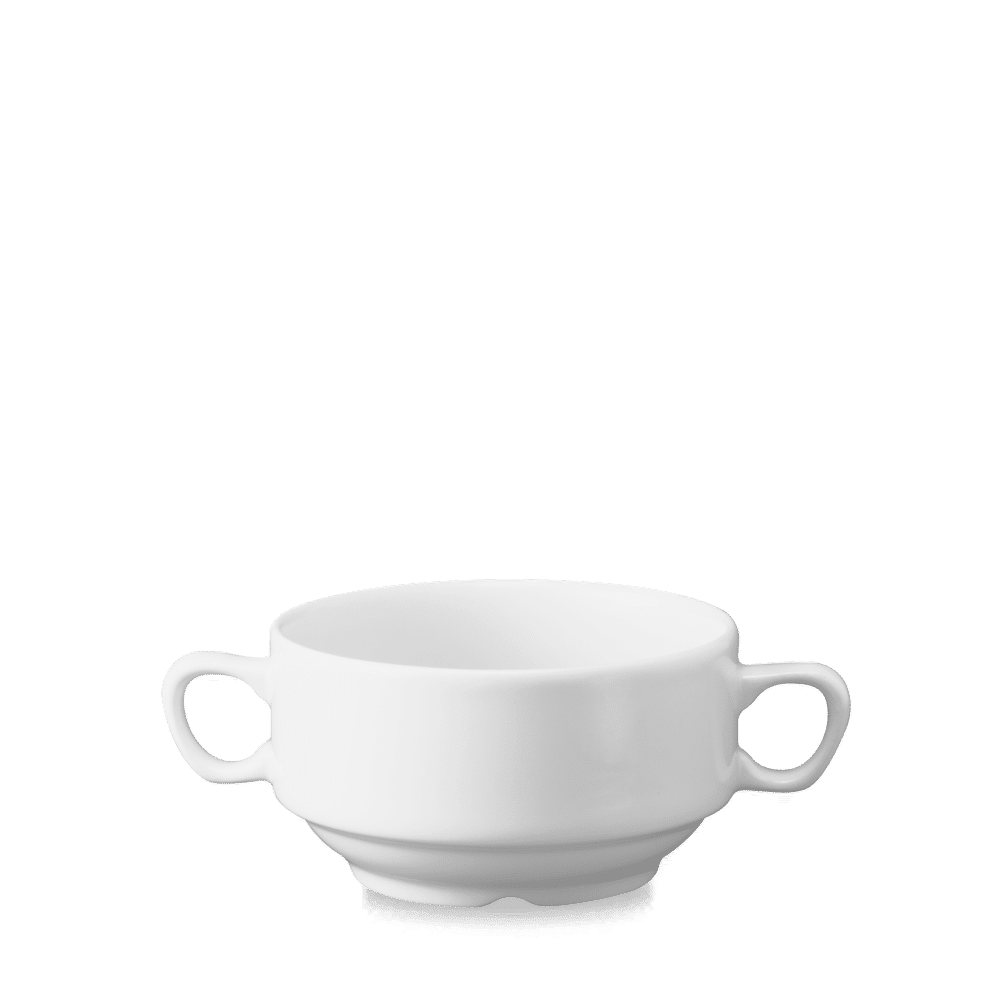 White  Handled Consomme 14Oz Box 24