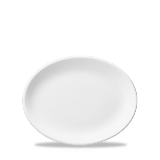 White Oval Plate 10" Box of 12 (3-5 Working Days Delivery)
