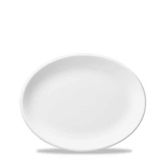 White Oval Plate 11" Box of 12 (3-5 Working Days Delivery)