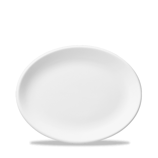 White Oval Plate 12" Box of 12 (3-5 Working Days Delivery)