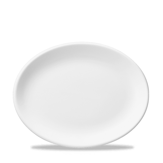 White Oval Plate 13.25" Box of 12 (3-5 Working Days Delivery)