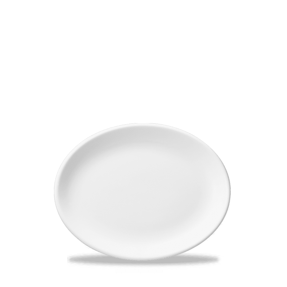 White  Oval Plate / Gravy Boat Std 8" Box 12