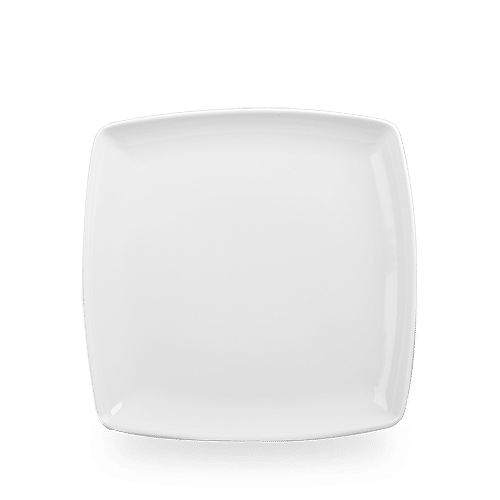 White Deep Square Plate 10.25" Box of 6 (3-5 Working Days Delivery)