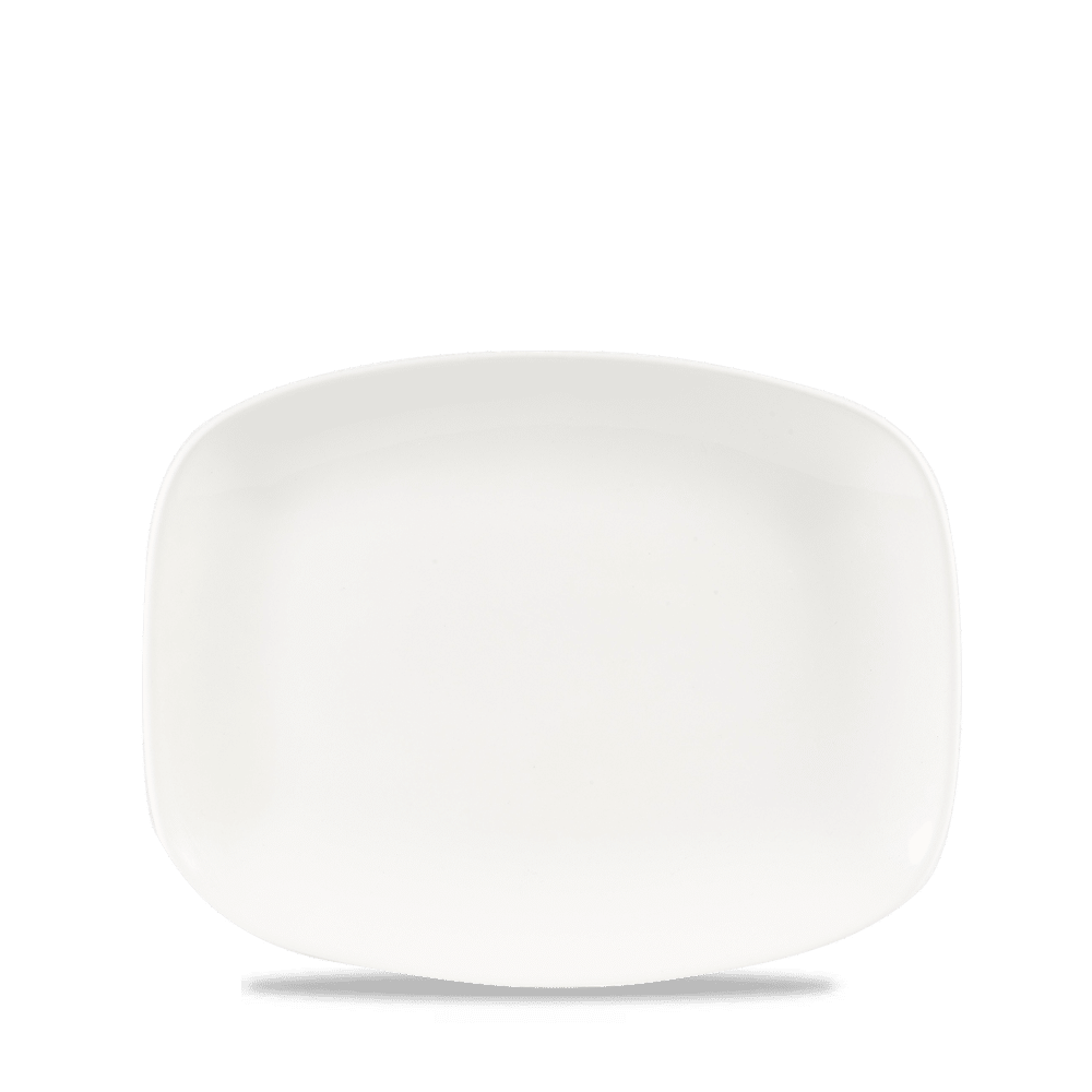 White  Chefs Oblong Plate 10.3"X8" Box 12