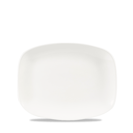White Chefs Oblong Plate 10.3"X8" Box of 12 (3-5 Working Days Delivery)