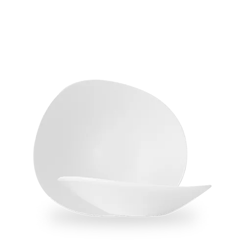 WHITE OPAL ORGANIC BOWL 25CM Box of 12 (3-5 Working Days Delivery)