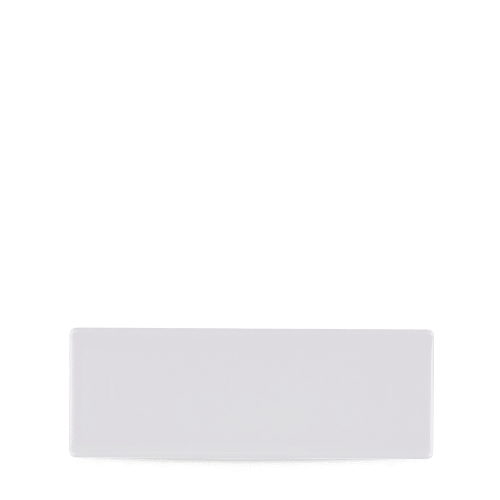 White Oblong Plate 25X9Cm Box 6