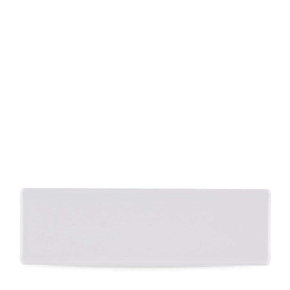 White Oblong Plate 30X9Cm Box 6