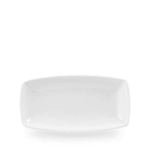 White X Squared Oblong Plate 11.75" Box of 12 (3-5 Working Days Delivery)