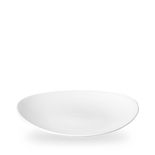 White Orbit Oval Coupe Plate 12.5" Box of 12 (3-5 Working Days Delivery)