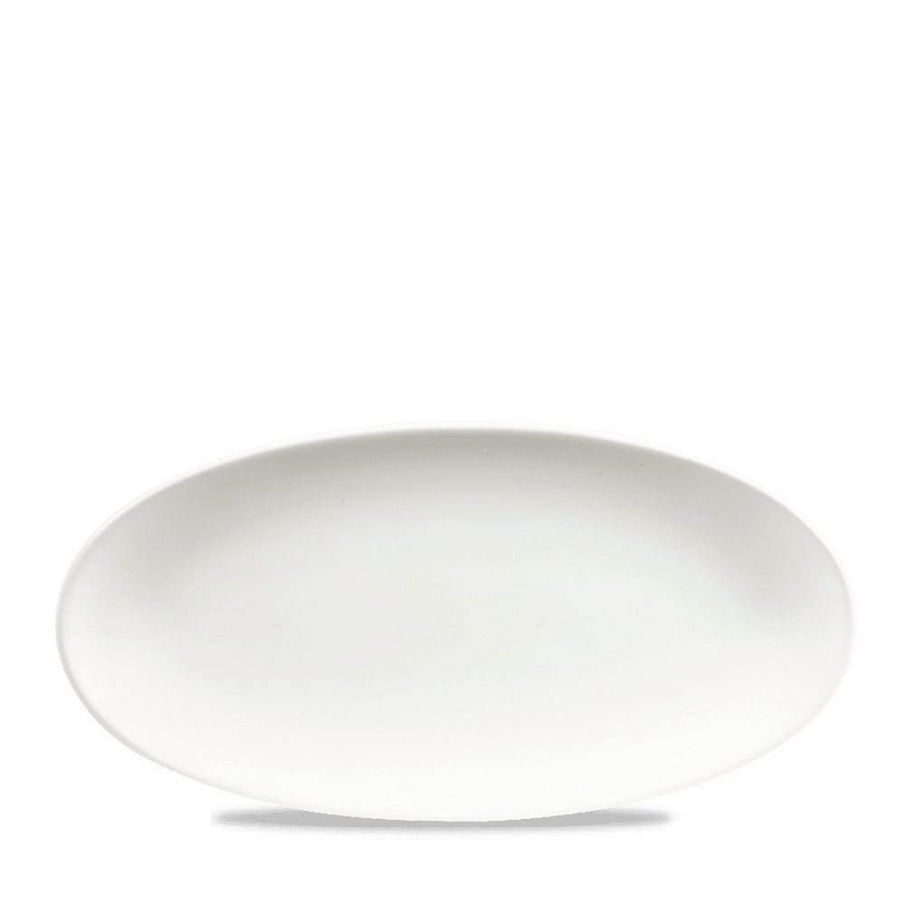 White Oval Chefs Plate 11 4/5X5 3/4" Box 12