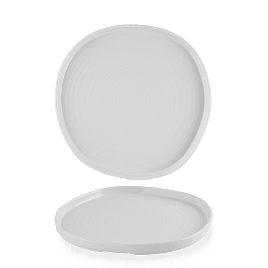 White Organic Walled Plate 10 1/2" Box of 6 (3-5 Working Days Delivery)