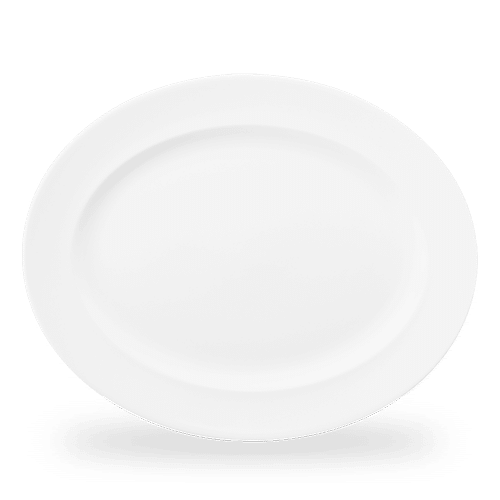 White Classic Oval Plate 14.375" Box of 6 (3-5 Working Days Delivery)
